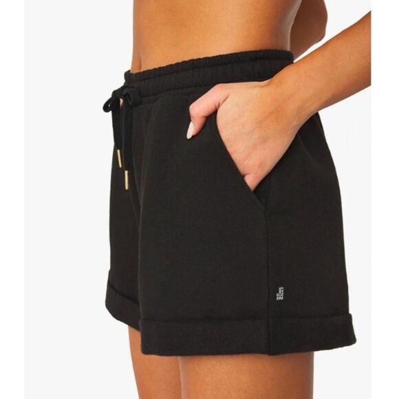 WeWoreWhat • Black pull on rolled sweat shorts - Picture 2 of 8